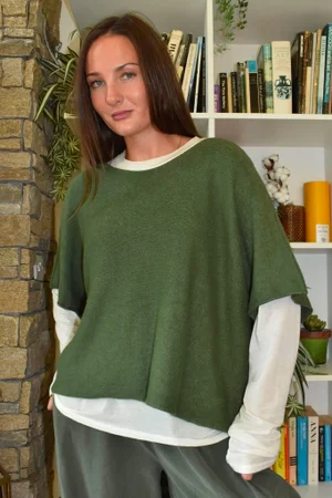 Conrad Layer Knit Heritage Green